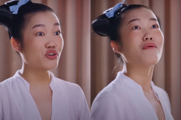 Làm diễn viên, "hot TikToker bán nội y" lộ biểu cảm cực lố