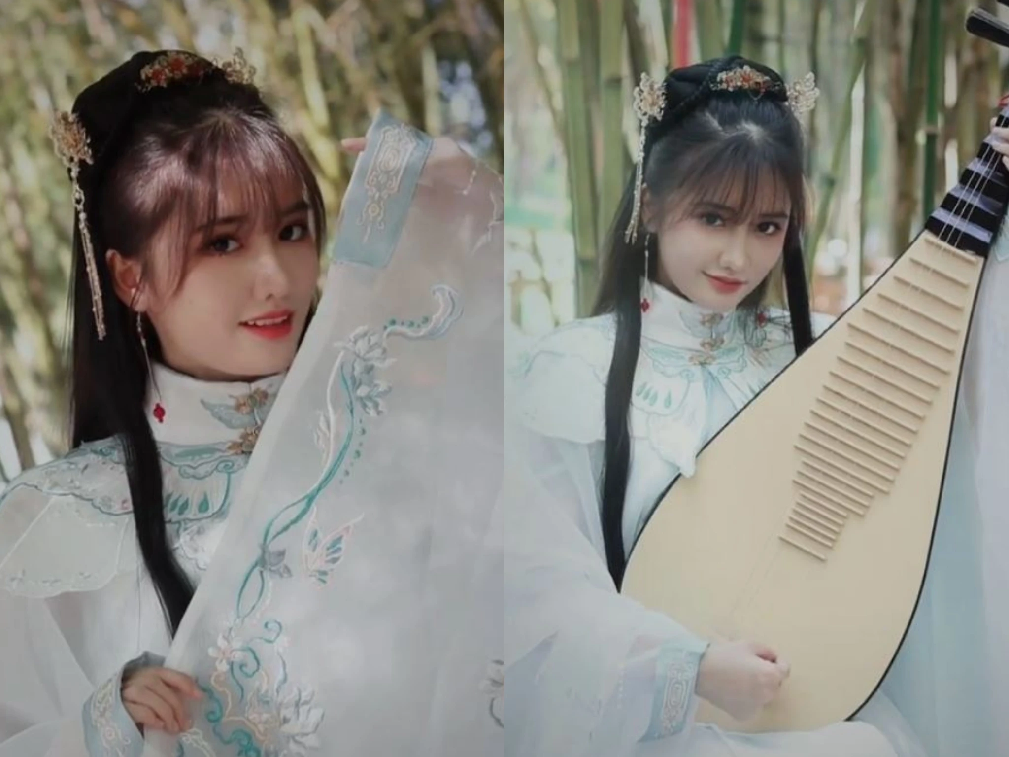 Vừa được báo Trung tung hô, TikToker Khánh Huyền hóa "mỹ nhân cổ trang"