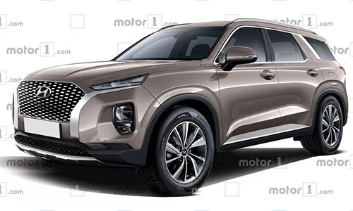 Xe SUV cơ bắp 8 chỗ - Hyundai Hyundai Palisade lộ diện 