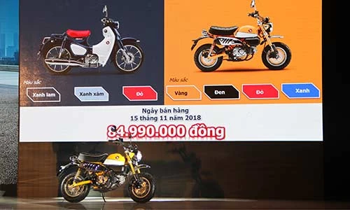Honda Monkey và Super Cub C125 "chốt giá" 84,9 triệu đồng