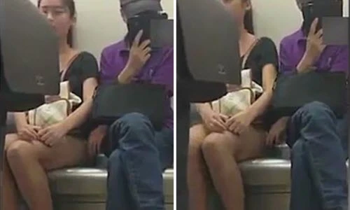 Gái xinh nổi giận tấn công kẻ lén sờ đùi trên tàu
