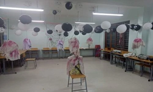 Dân mạng phát ghê với lớp học kinh dị mùa Halloween 