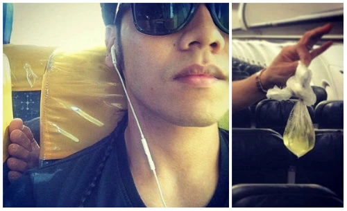 Loạt ảnh khó đỡ về hành khách trên máy bay gây “bão“