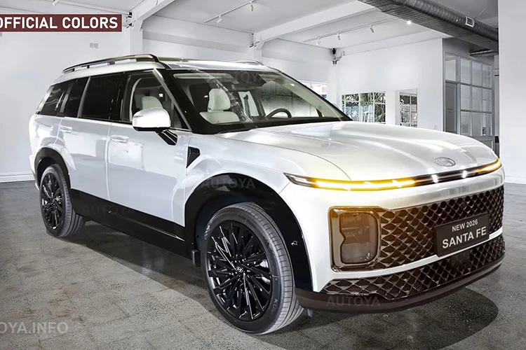 Hyundai SantaFe 2026 lộ diện mạo nâng cấp đầy "sang chảnh"