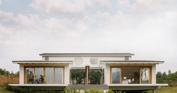 Ngắm mây trong ngôi nhà song lập ở Ba Vì 