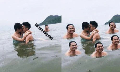 Nhờ dân mạng xóa ông chú trong ảnh hôn nhau, cặp đôi nhận hậu quả