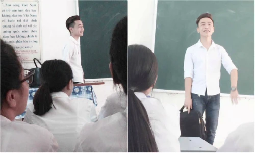 Dân mạng phát sốt vì thầy trợ giảng tiếng Hàn tại Bắc Giang