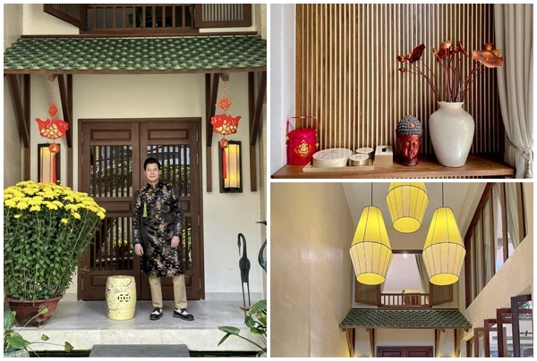 Biệt thự đậm chất Á Đông, an nhiên của ca sĩ Quang Dũng