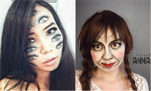 Gái xinh Hà thành hóa trang Halloween siêu kinh dị