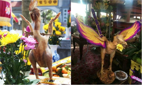 Chết cười với loạt ảnh những "con gà thần thái" cúng rằm tháng Giêng