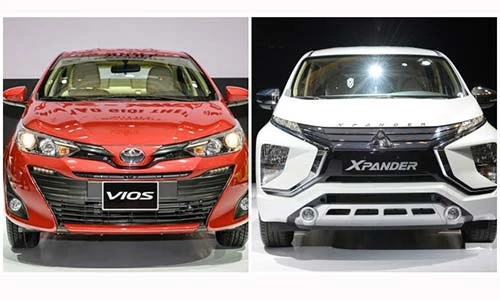 Toyota Vios lên ngôi "vua doanh số", Misubishi Xpander tụt hạng