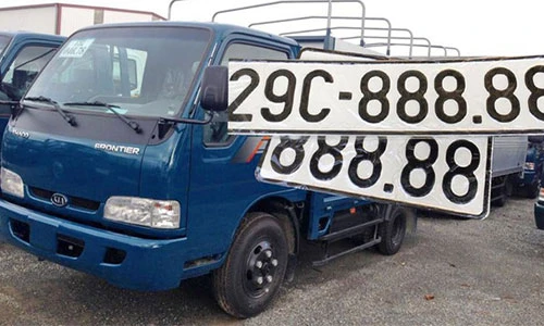 Xe tải Kia và Hyundai biển khủng “toàn phát” tại Hà Nội