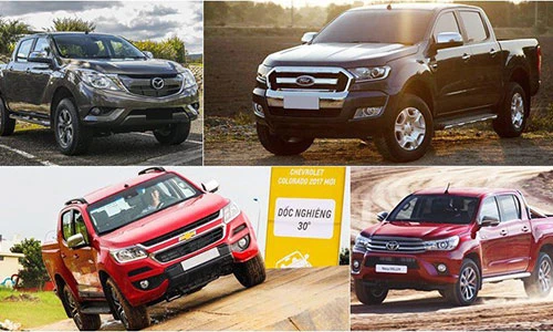 Doanh số xe bán tải đang thấp kỷ lục tại Việt Nam