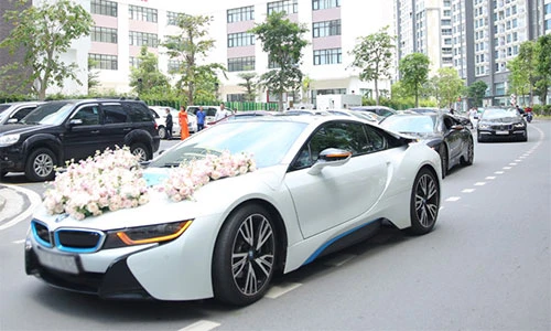 Siêu xe BMW i8 tiền tỷ đưa Diệp Lâm Anh "về dinh"