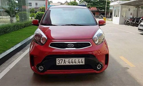 Chủ xe Kia Morning bốc trúng biển "ngũ quý 4" ở Nghệ An