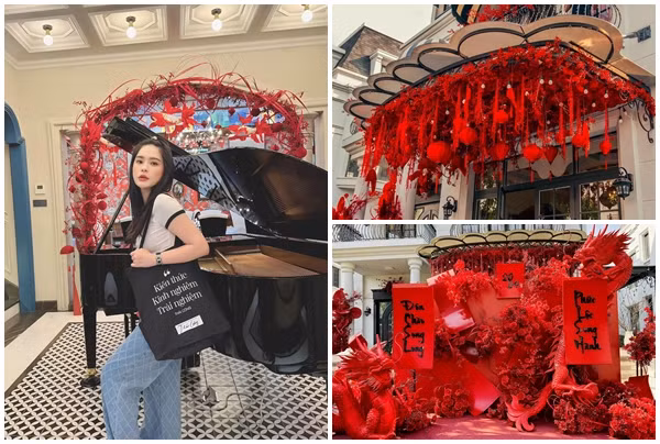 Biệt thự đón Tết lộng lẫy từ trong ra ngoài của Đoàn Di Băng 