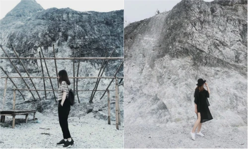 Giới trẻ thích thú với “núi tuyết trời Âu” ngay gần Hà Nội