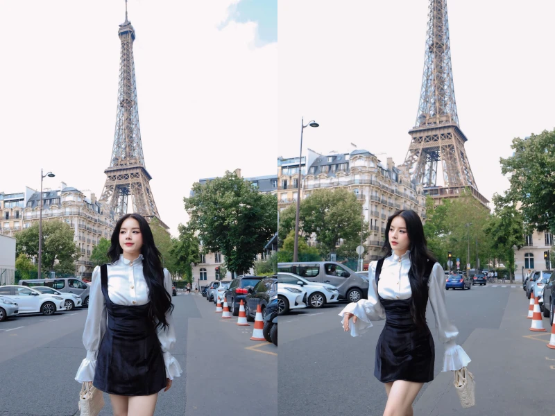 “Búp bê DJ” Mie tự tin khoe dáng nữ thần tại trời Âu