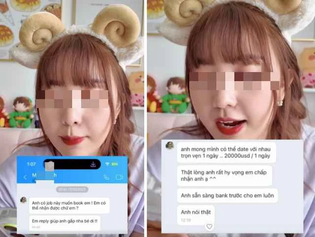 Nữ TikToker kể chuyện bị gạ gẫm "hẹn hò riêng tư" giá "ngàn đô"