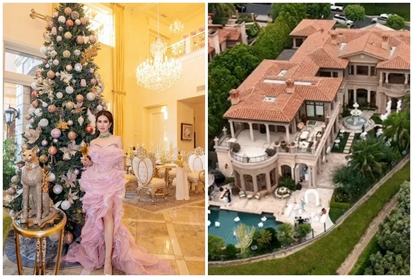 Cận cảnh cung điện 800 tỷ của nữ tỷ phú gốc Việt đình đám