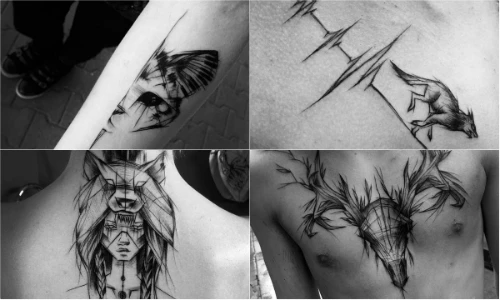 Giới trẻ phá cách với hình xăm phác họa