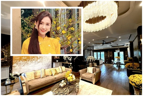 Biệt thự ngập sắc vàng ngày Tết của Lã Thanh Huyền
