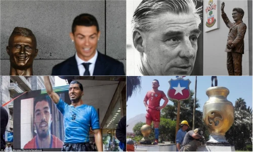 Những bức tượng khó đỡ khiến sao bóng đá đỏ mặt