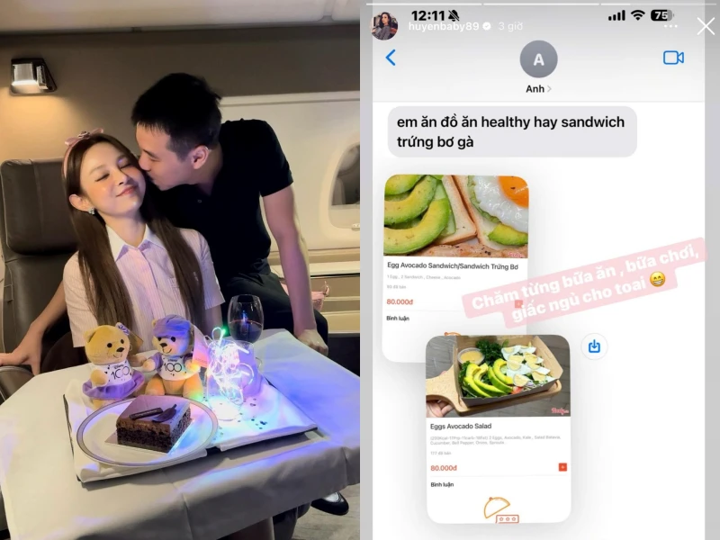 Đoạn tin nhắn chứng minh Huyền Baby được chồng chăm như em bé