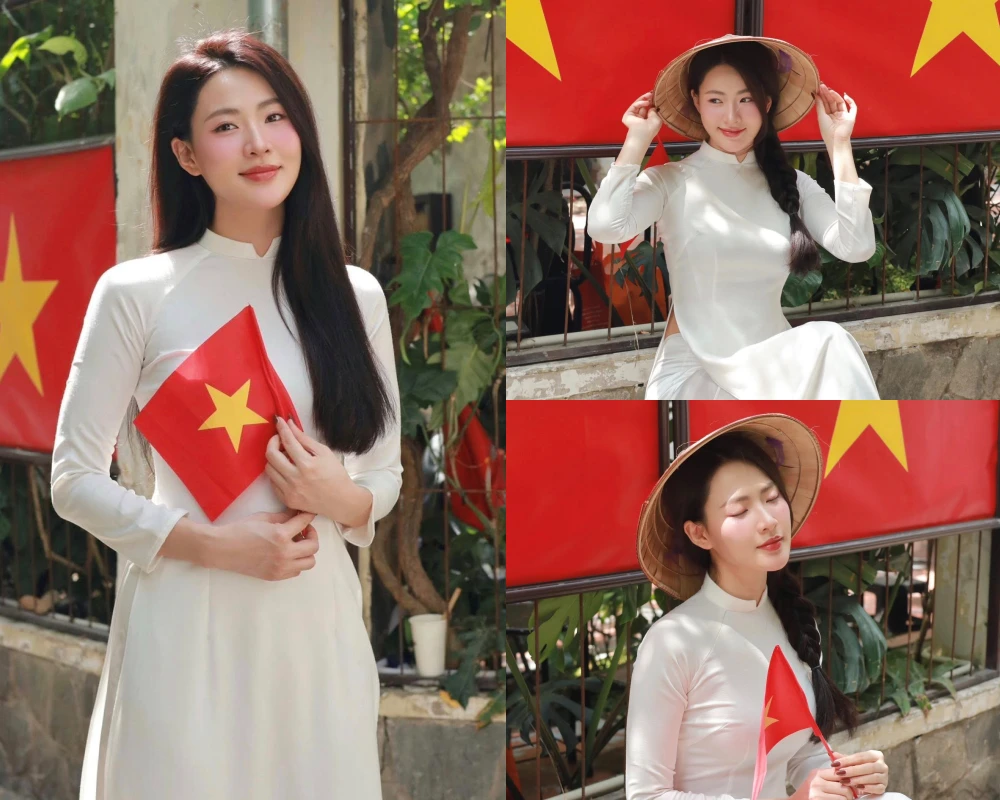 "Lưu Diệc Phi bản Việt" diện áo dài, đội nón lá đẹp tinh khôi