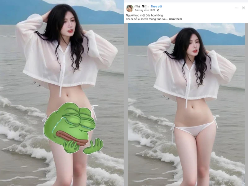 Thực hư tấm ảnh Quỳnh Alee trong trang phục "mát mẻ" gây bão mạng