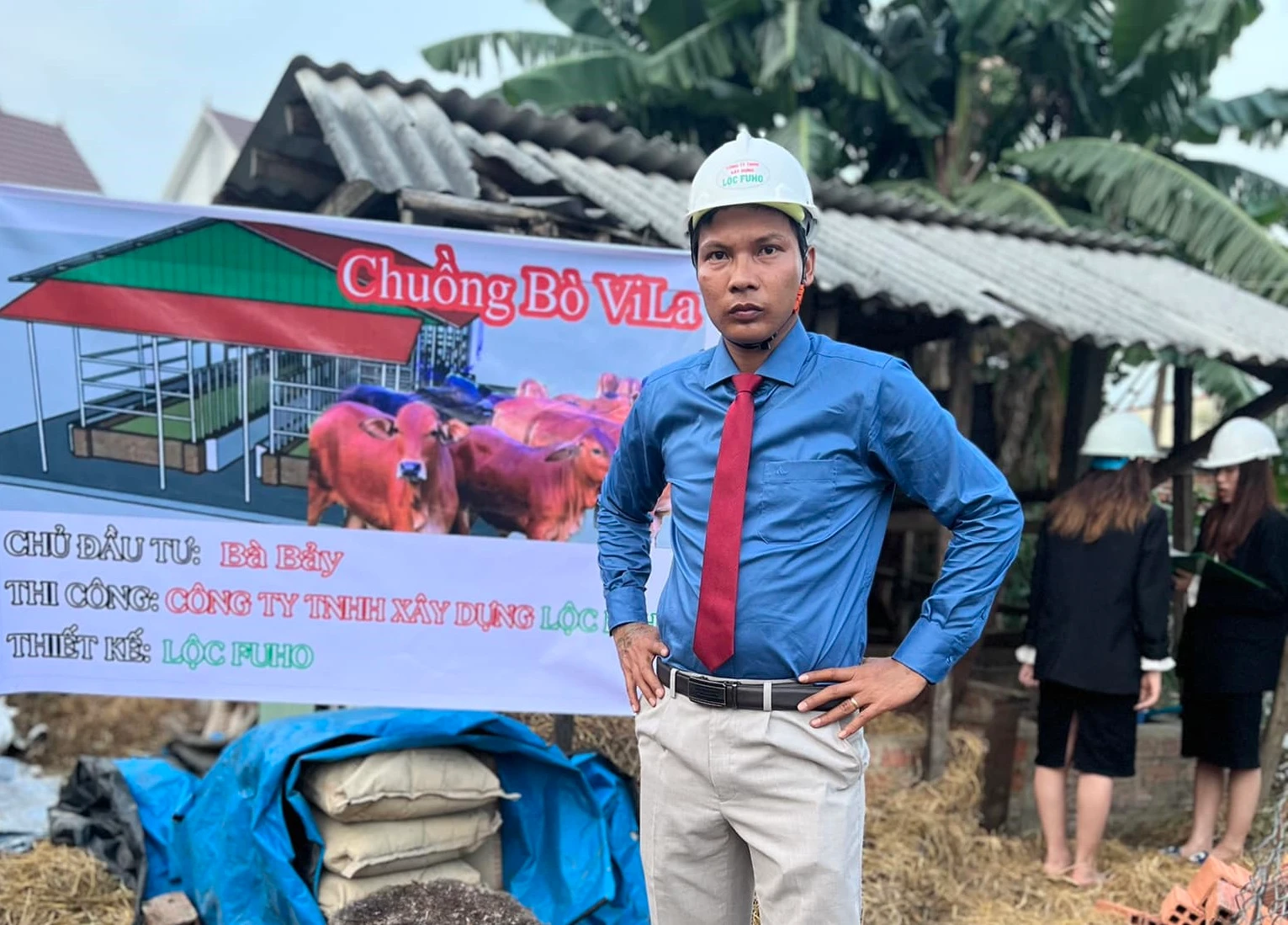 Xây chuồng bò theo phong cách "villa" Lộc Fuho gây bão mạng