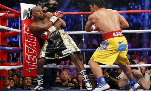Video trận so găng lịch sử kịch tính giữa Mayweather và Pacquiao