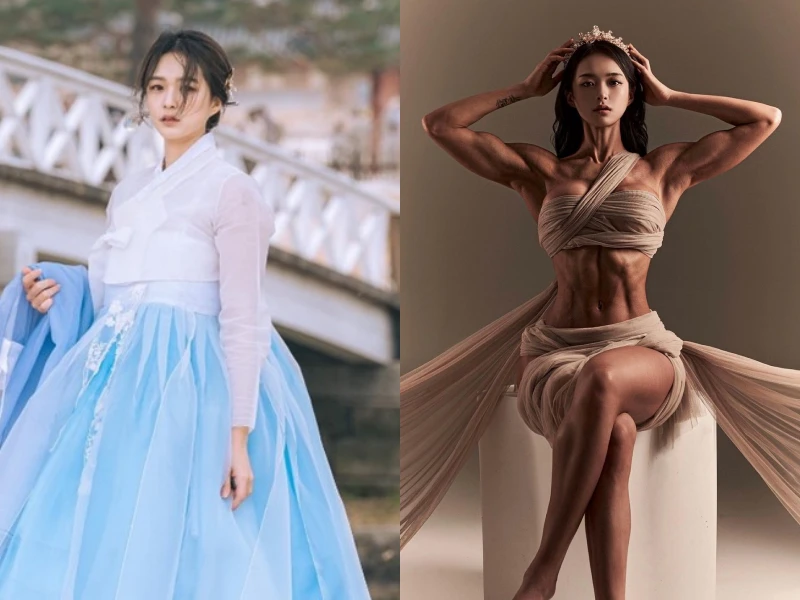 Gái xinh Hàn Quốc khoe cơ bắp khiến đàn ông “khóc thét” 
