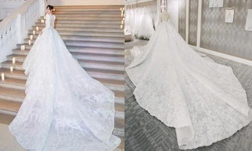 Những bộ váy cưới xa xỉ của dàn sao châu Á 