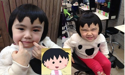 Mái tóc răng cưa nham nhở của thiên thần nhí gây sốt