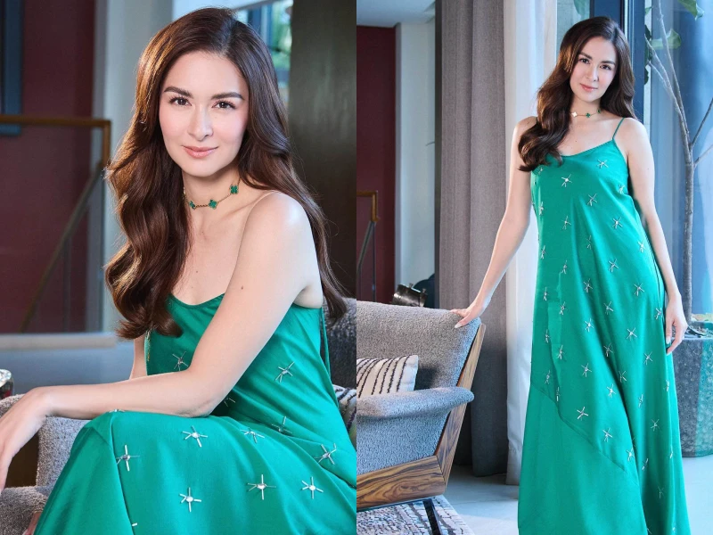 Diện váy lụa "mỹ nhân đẹp nhất Philippines" quyết không lộ vòng 2 màu mỡ