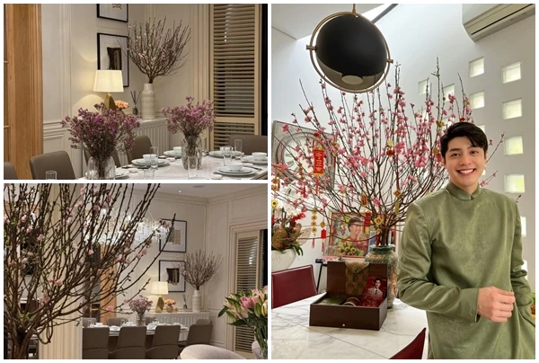 Biệt thự sang trọng đậm không khí Tết của Noo Phước Thịnh