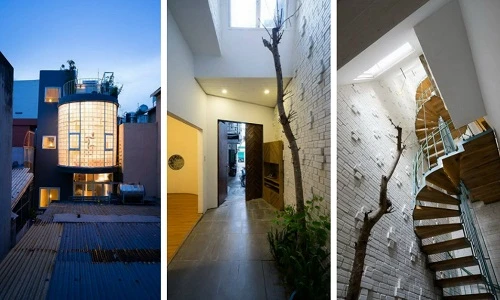 Thiết kế độc giúp nhà 35m2 vẫn ngập ánh sáng