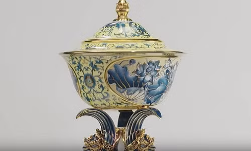 Cận cảnh công đoạn chế tác chén ngọc APEC 2017 siêu đẹp