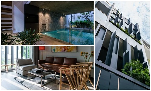 Nhà phố với bể bơi lớn sang trọng như resort xa xỉ
