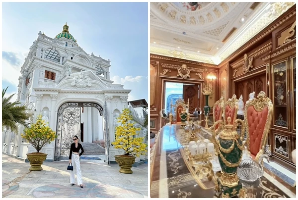 Cận cảnh lâu đài 1.000m2 gây sốt của nữ đại gia miền Tây