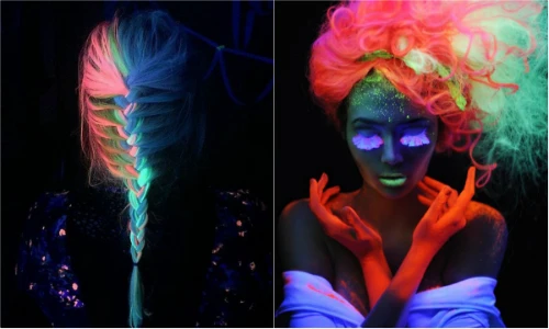 Trào lưu nhuộm tóc phát sáng khiến dân mạng chao đảo