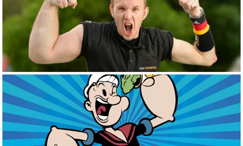 Xuất hiện phiên bản đời thực của thủy thủ Popeye 