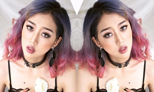 Hot girl phố Núi tóc tím bất ngờ ghi danh thi người mẫu