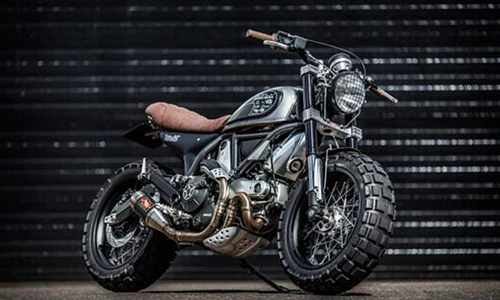 Ducati Scrambler siêu ngầu trong bản độ “bánh béo“