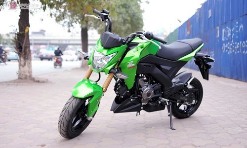 Hở dầu phuộc sau - Kawasaki Z125 Pro có thể gây tại nạn