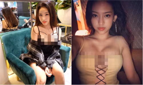 Ảnh khoe vòng 1 "ngồn ngộn" nhức mắt của hot girl Thúy Vi