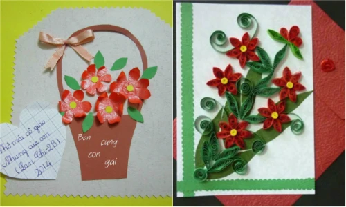 Dân mạng khéo tay tự làm thiệp mừng 8/3 handmade