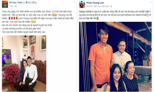 Ngôi sao V.League rộn ràng chúc mừng ngày 8/3
