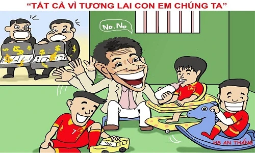 Biếm họa: HLV Hoàng Anh Tuấn và chặng đường tới U20 World Cup